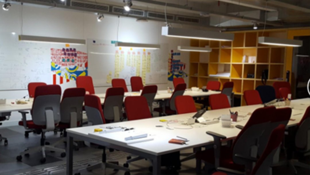 Ambiente colaborativo da sede da Thoughtworks